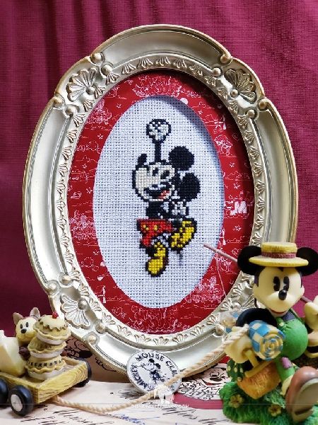 Mickey Pixel Art Cross Stitch Pattern