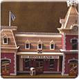 Main Street Train Station Paper Model