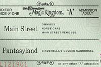 Vintage Magic Kingdom Tickets
