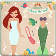 Ariel Paper Doll