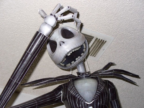 Life-size Jack Skellington Paper Model