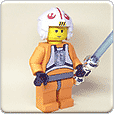 LEGO Luke Skywalker Rebel Pilot Paper Model