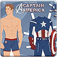 Captain America Paper Doll