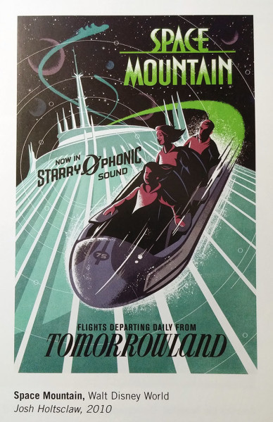 Space Mountain Attraction Poster