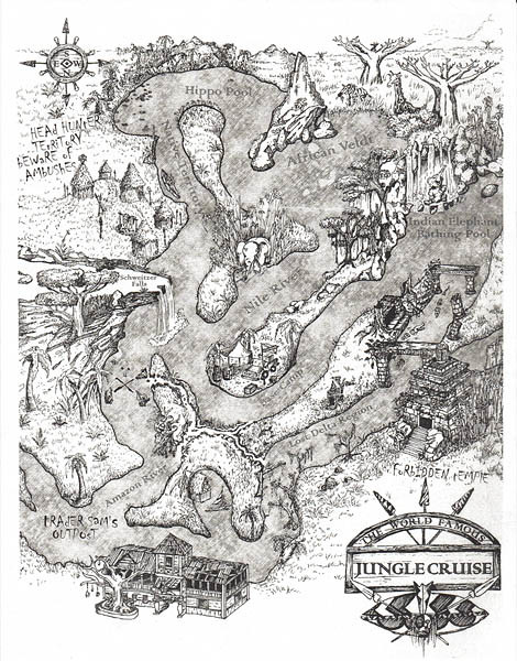 Jungle Cruise Map