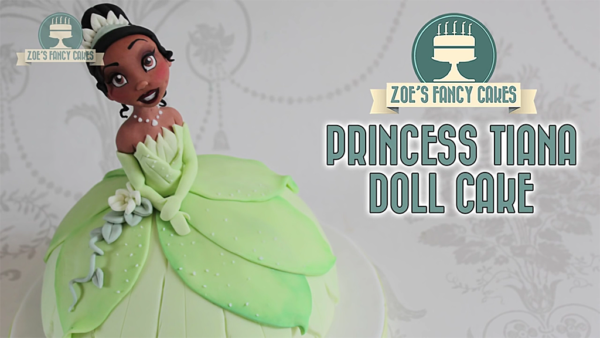 Princess Tiana Doll Cake