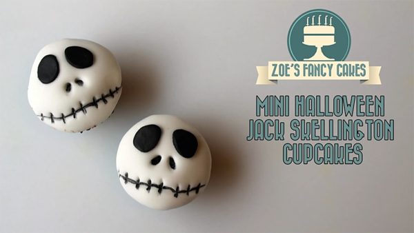 Mini Jack Skellington Cupcakes