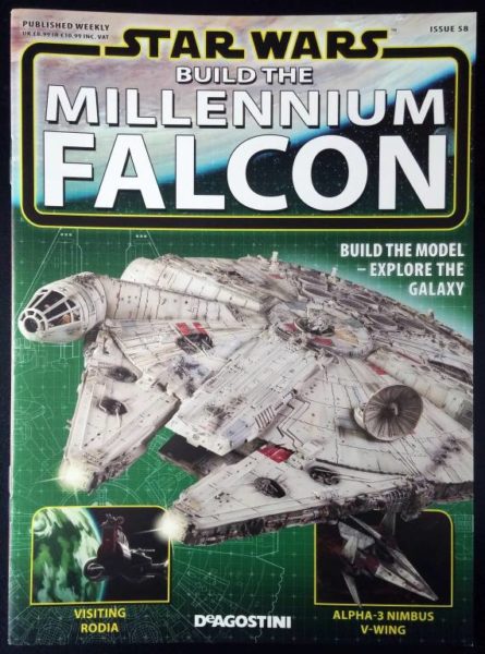 Build the star wars Deagostini Millennium Falcon  back issues 1-100 100a 