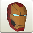 Iron Man Mark 46 Helmet Paper Model