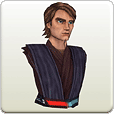 Clone Wars Anakin Skywalker Bust Paper Model