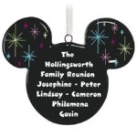Mickey Mouse Silhouette Personalized Ornament