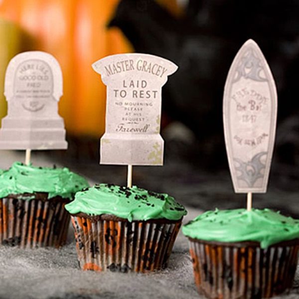 Haunted Mansion Cupcake Tombstones