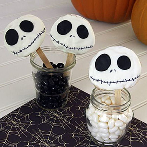 Jack Skellington Cookie Pops