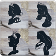 Princess/Villain Silhouettes