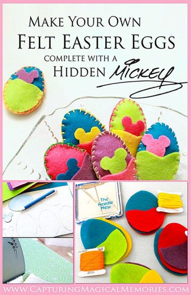 Felt Hidden Mickey Easter Eggs