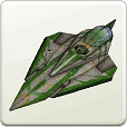 Jedi Star Fighter Delta 1 Paper Model
