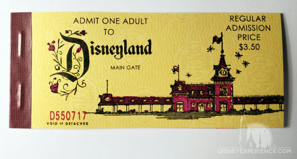 Disneyland Ticket Book Front Cover