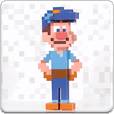 8-Bit Fix-It Felix Jr. Papercraft