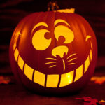 Cheshire Cat Pumpkin Carving Pattern
