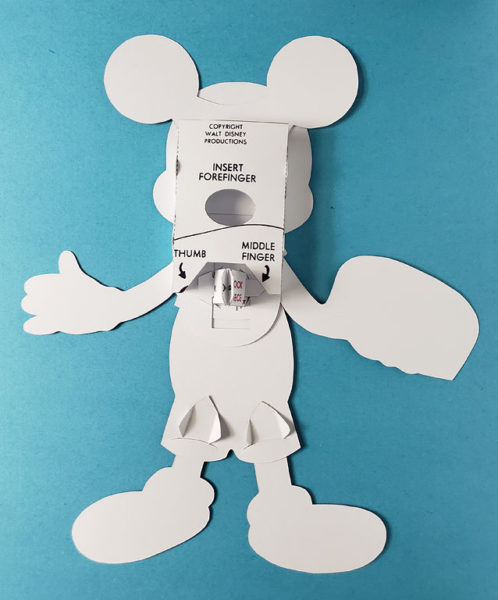 Mickey Mouse Puppet Backside