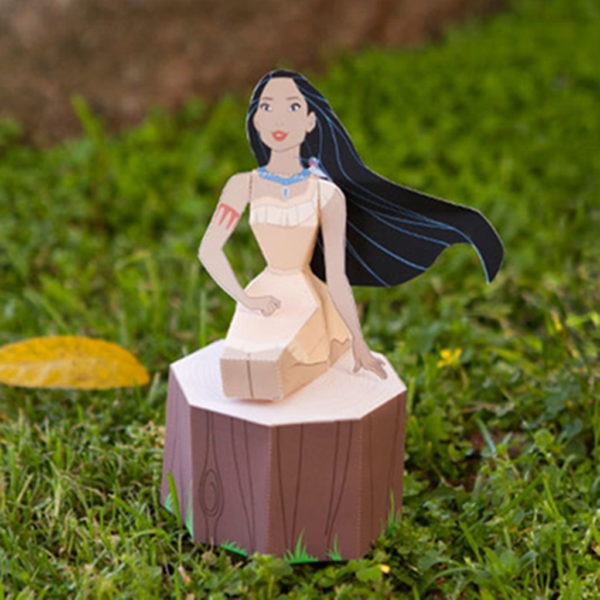 Pocahontas 3D Paper Figure