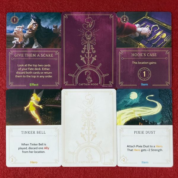 Captain Hook Villain & Fate Cards