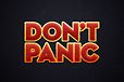 "Don't Panic" iPad Wallpaper