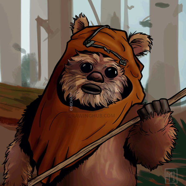 How to Draw an Ewok