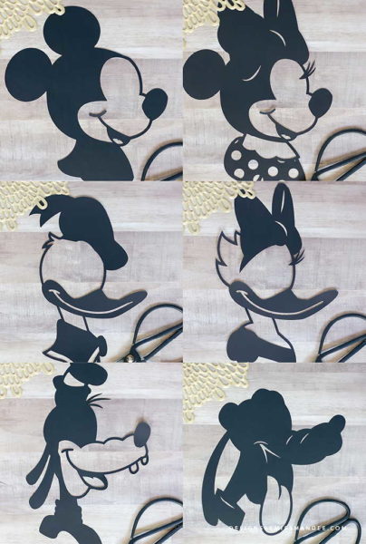 Mickey and Friends Silhouettes