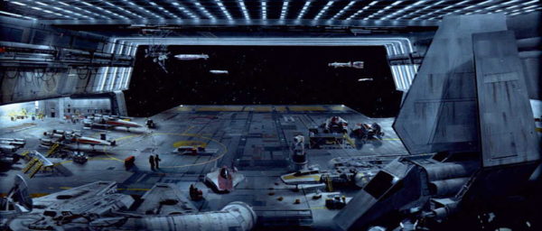 Star Wars" Rebel Hangar Scene