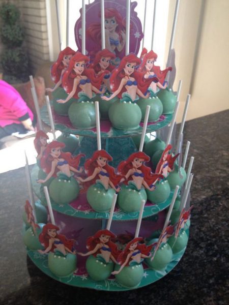 Little Mermaid Cake Pops