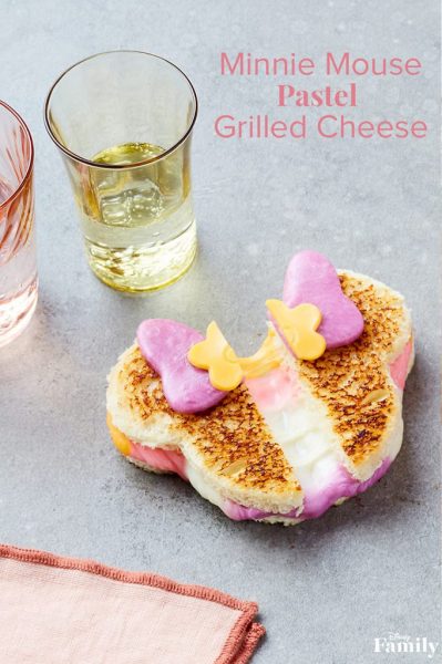 Minnie Mouse Pastel Grilled Cheese