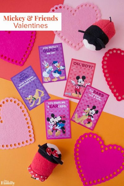Mickey & Friends Printable Valentines