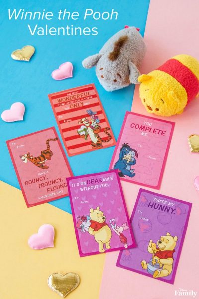 Winnie the Pooh Printable Valentines