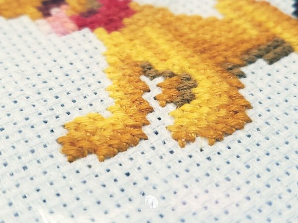 Pluto Pixel Art Cross Stitch Pattern Close-Up