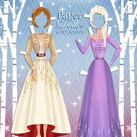 "Frozen 2" Paper Doll Dresses (Set 1)