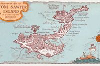 "Tom Sawyer Island Map" Desktop Wallpaper