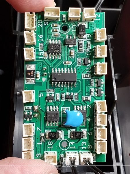 Beginning to Plug Components Into the Circuit Board