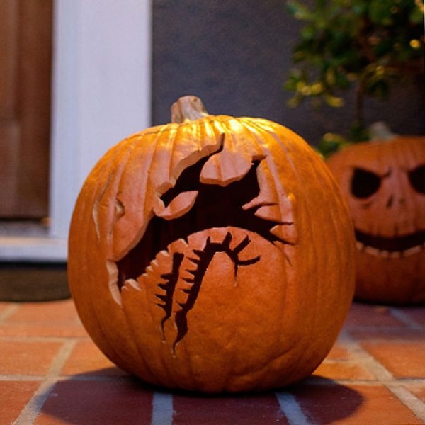 Maleficent Dragon Pumpkin Pattern