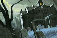 "Haunted Mansion LP Cover" Desktop Wallpaper