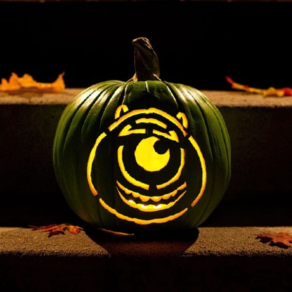 Mike Wazowski Pumpkin Pattern