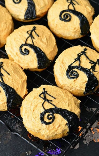 "Nightmare Before Christmas" Pumpkin Cookies