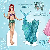 Broadway Ariel Paper Doll
