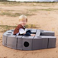 Cardboard Millennium Falcon