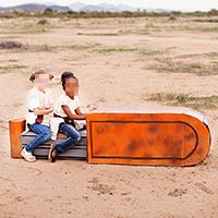 Cardboard Rey's Speeder