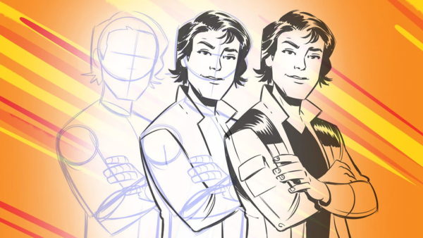 How to Draw Young Han Solo
