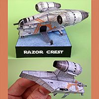 Razor Crest Paper Model