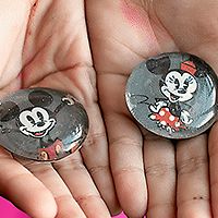 DIY Mickey magnets