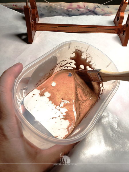 Mixing Oxidizing Copper Paint, Salt and Vinegar