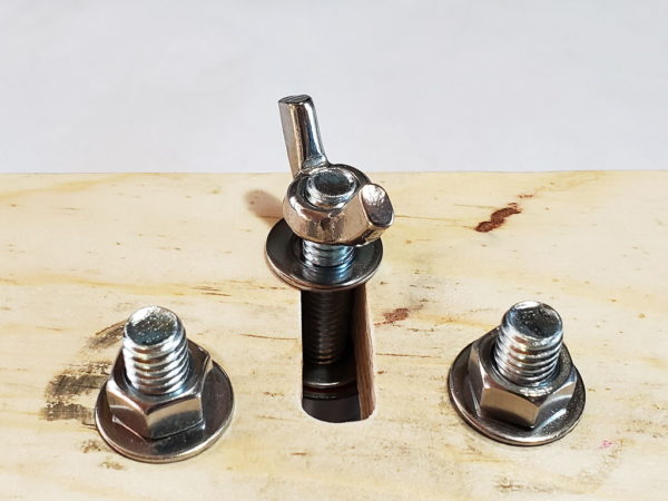 Secure the Adjustable Bolt With a Wing Nut